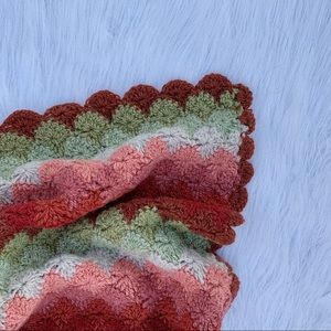 Vintage crochet throw blanket